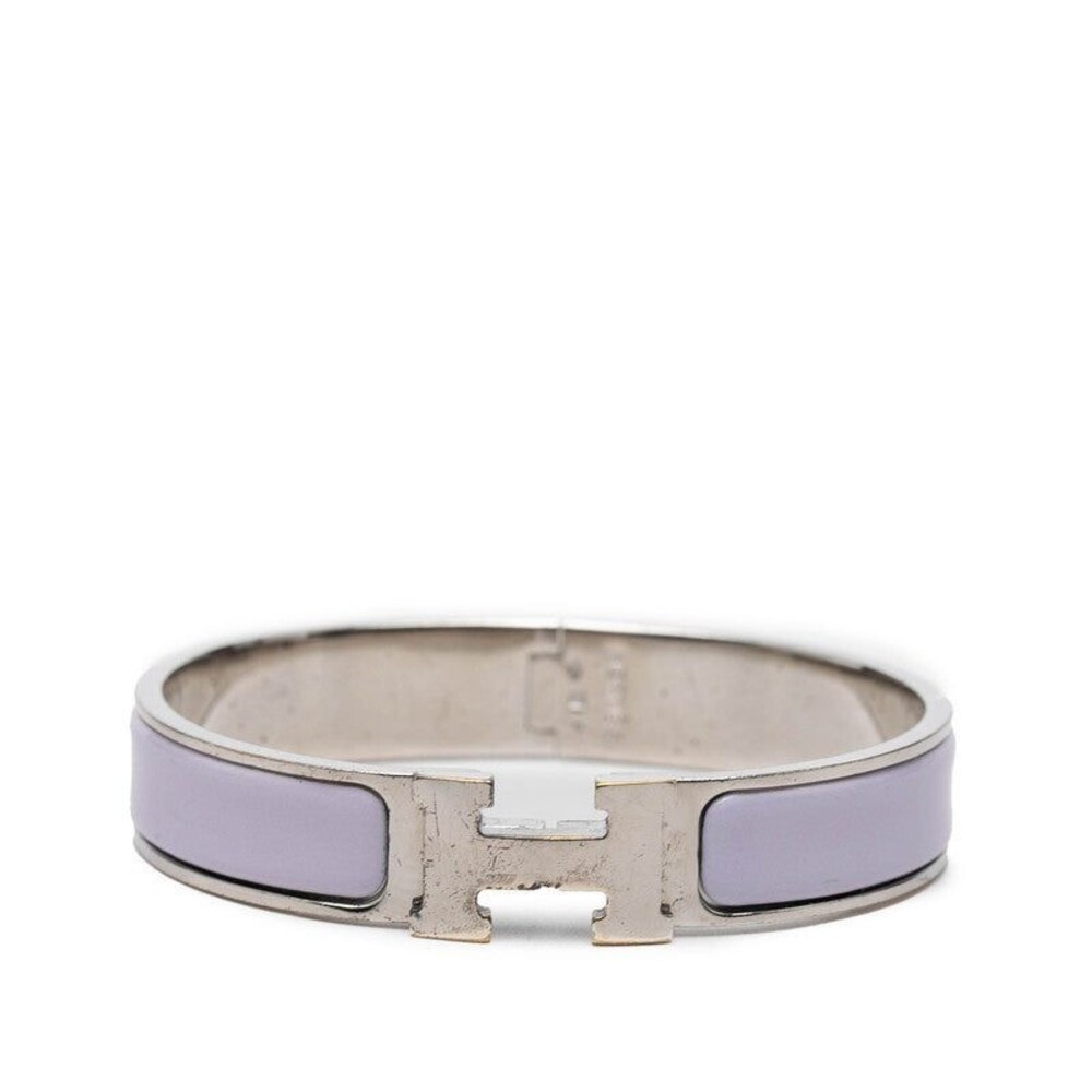 Hermes Clic H PM Bangle Silver Purple